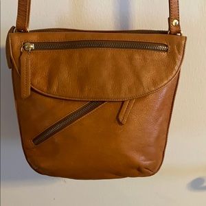 Carmel leather cross body bag